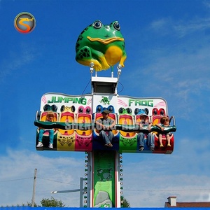 Parque de Atracciones de temática para niños, parque de juegos eléctrico al aire libre, topes de salto de rana, mini torre de gota de cielo - Product Image 5