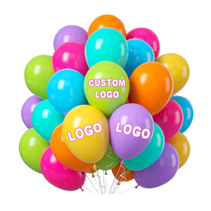 Palloncino Personalizzato Gonfiabile ad Elio <span class=keywords><strong>da</strong></span> 12 Pollici, Stampato su 1 Lato e 1 Colore, per <span class=keywords><strong>Decorazioni</strong></span> di Compleanno, Matrimonio e Feste, con Stampa Logo - Product Image 1
