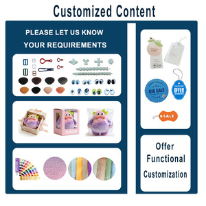 Usine de porte-clés en peluche personnalisés sur mesure, fabrication OEM, peluches colorées, porte-clés en peluche rose souriant pour la promotion de la marque et les cadeaux d'entreprise - Product Image 2