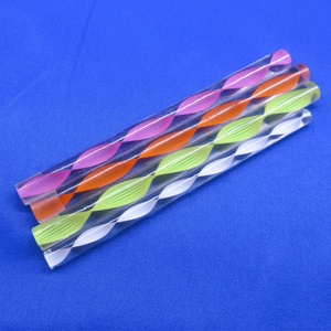 Varillas Acrílicas en Espiral con Línea de Color en el Interior, Colores Mezclados - Product Image 4