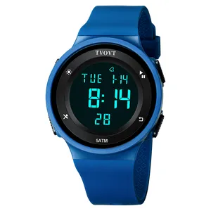 Hoge Kwaliteit Mode Stijl Led Alarm Digitale Horloge Japan Beweging Waterdichte Sport Horloge 9901