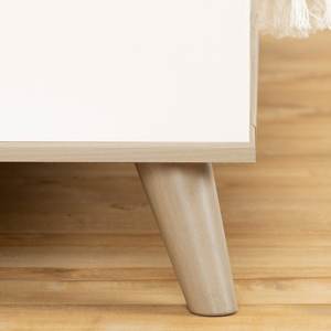 P2ไม้เนื้อคู่ฐานเตียงนอนคาร์บอนดีไซน์เรียบง่ายอบอุ่นสไตล์สแกนดิเนเวียนฐานเตียงแฝด - Product Image 3