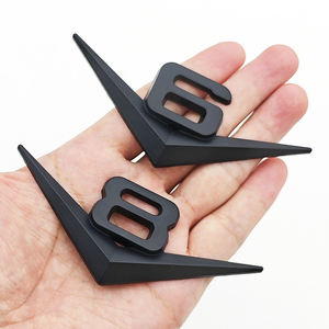 شعار معدني ثلاثي الأبعاد V6 V8، حروف وشارات، ملصق سيارة يحمل سعة المحرك لسيارات جيب شيروكي ورانجلر WJ WK جراند - Product Image 4