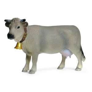 Yxs bambini solido simulazione pollame fattoria marrone mucca modello animale giocattolo di plastica mano - Product Image 5