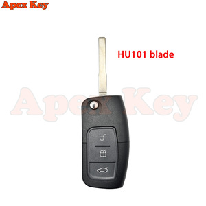 กุญแจรีโมทรถยนต์ 433MHz 4D63 40 บิต สำหรับ Ford Fusion Focus Mondeo Fiesta Galaxy ใบมีด HU101 กุญแจพับได้ - Product Image 4
