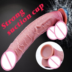 Dildo Realistico <span class=keywords><strong>per</strong></span> Donne in Silicone Liquido Morbido, Dispositivo <span class=keywords><strong>per</strong></span> Masturbazione di Grandi Dimensioni, Giocattolo Sessuale <span class=keywords><strong>per</strong></span> Adulti - Product Image 2