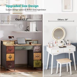 <span class=keywords><strong>Commode</strong></span> pour chambre à coucher avec <span class=keywords><strong>9</strong></span> <span class=keywords><strong>tiroirs</strong></span> et 2 étagères ouvertes, armoire de rangement en tissu, <span class=keywords><strong>commode</strong></span> longue pour placard - Product Image 5