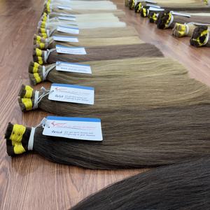 ¡VENTA FLASH! Extensiones de cabello natural liso a granel color 100% extensiones de cabello humano vietnamita cabello crudo vietnamita - Product Image 4