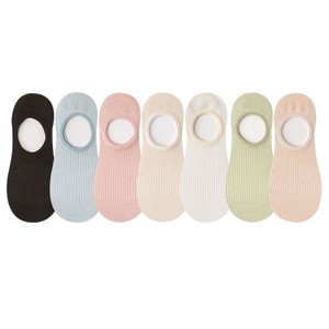 Women's Summer Thin Boat Socks Breathable Mesh Low Cut Invisible Non Slip Down Casual Socks Solid Color Polyester Fiber - Product Image 5