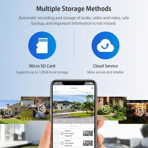 <b>Mini</b> 2K WiFi Indoor 4G Outdoor Solar Security PIR Alarm IP <b>Camera</b> Wireless Network 5MP Night Vision Two Way Surveillance Cameras - Product Image 3