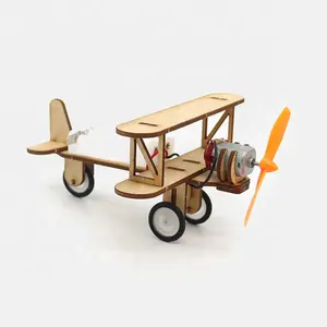 Stem Speelgoed Elektrische Dubbele Vleugel Zweefvliegtuig Diy Maker Onderwijs Experimentele Kits