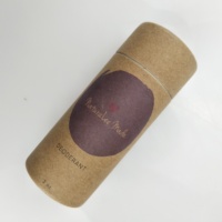 Nouveau design, tube en papier kraft biodégradable pour cosmétiques, déodorant, baume à lèvres, stick de soin de la peau, emballage de produit