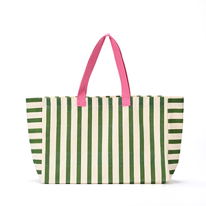 High Quality Cartoon Lunch Travel <strong>Medium</strong> Zipper Tote Yellow White Natural Cotton Customizable Canvas <strong>Bag</strong> Long Handle - Product Image 1