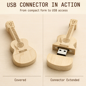 <span class=keywords><strong>Pormo</strong></span> Gifts - Juego de Memorias USB con Forma de Guitarra, 2.0, 8 GB, 16 GB, 32 GB, 64 GB, Unidad Flash USB, Logotipo Personalizado <span class=keywords><strong>Gratuito</strong></span>, Memoria USB con Forma de Guitarra - Product Image 3