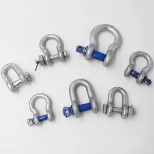 Bolt Type Anchor And Chain Shackles Galvanized Shackle American Style Safety Bow Dee Shackle