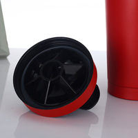 750ml Fitness Gym Custom Logo Dubbelwandige Metalen Proteïne Shakerfles/Beker Gepersonaliseerd