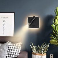 Applique murale LED à 325 degrés lampes murales réglables pour hôtel chambre chevet étude lire éclairage avec interrupteur applique murale led