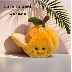 Réaliste Singlehood Internet célébrité ours en peluche poupée porte-clés soulagement du Stress sucre Orange pendentif jouet pour cadeau - Product Image 2