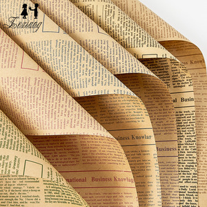 Papier d'emballage kraft brun pour bouquet de fleurs fraîches, papier d'emballage pour cadeaux, vente chaude. - Product Image 1