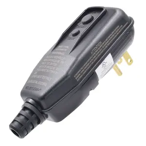 Vs Voorraad 15Amp 120V 3 Pin Haakse Vervanging Ul Vermeld Outdoor Industriële 15a Aardlekschakelaar Draagbare Aardlekschakelaar Plug