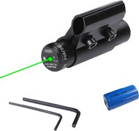 Vue tactique de laser de point rouge et vert avec la batterie pour la pêche de chasse