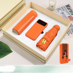 우산 선물이있는 선풍기 크리스마스 기념품 생일 연회 선물 발렌타인 결혼 선물 상자 세트 손님 결혼식 - Product Image 4