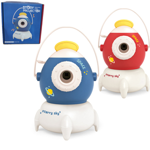 Story Dream Machine Magical Storybook Fairytale Theatre Prop Kids Bedtime Night Light Proyector Rocket Ship-Shaped - Product Image 1