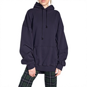 Sweat à capuche oversize personnalisé en molleton doux prélavé avec doublure polaire pour homme et femme, fournisseur du Bangladesh - Product Image 5