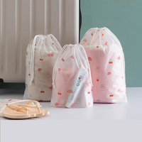 Sac à cordon UniOne personnalisé de haute qualité, double couche, en CPE givré, imperméable, pour ranger les chaussettes, les chaussures, les vêtements, pochette scellée