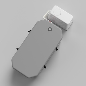 Enfriador de Inmersión en Frío Listo para Enviar con Unidad de Bomba y Sistema de Filtro de Ozono, Bañera de Hielo Inflable Gris para Crioterapia - Product Image 1