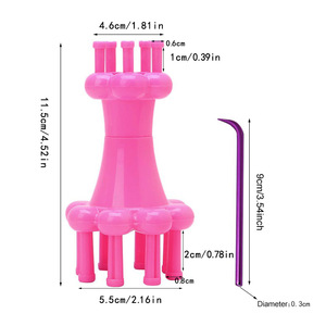 Skc <span class=keywords><strong>Bobine</strong></span> en plastique <span class=keywords><strong>de</strong></span> haute qualité Crochet Loom Knitter Fil à tricoter <span class=keywords><strong>Laine</strong></span> Corde Métier à tricoter - Product Image 2