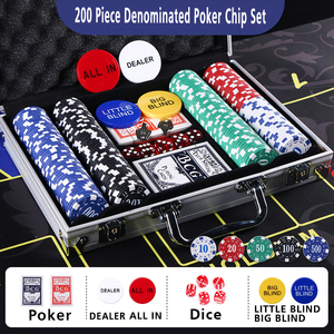 Estuche de Almacenamiento para Fichas de Póker de Casino, de ABS Plateado, con Esquinas Redondeadas, para 200, 300 o 500 Fichas, con Compartimento para Dados - Product Image 2