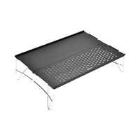 Table pliante carrée en alliage d'aluminium ultra-léger Design moderne Portable petite plage mobilier d'extérieur Camping randonnée pique-niques
