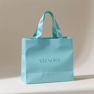 Túi giấy tùy chỉnh hiệu quả với logo của riêng bạn in đầy đủ túi quà tặng sang trọng để mua sắm trang phục thực phẩm trang sức màu nâu - Product Image 2