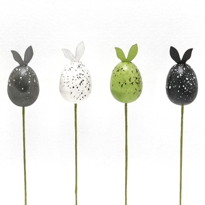 Trứng Thỏ Nhân Tạo Phục Sinh Với Dây Dính Trứng Vẽ Tay Trang Trí Tiệc Phục Sinh - Product Image 3