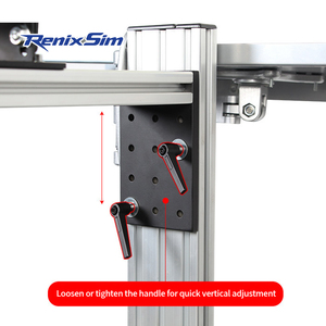 Cockpit de simulateur de course en aluminium RenixSim 3090, utilisation personnelle, simulateur de course DIY, support de siège en aluminium - Product Image 6