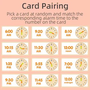 Jouet éducatif Montessori pour l'apprentissage précoce, horloge en bois pour apprendre à lire l'heure, cadeau pour les enfants, les garçons et les filles - Product Image 4