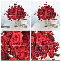 DKB Grande Boule Florale Artificielle en Soie Personnalisée pour Centre de Table de Mariage, Décorations de Table TKA
