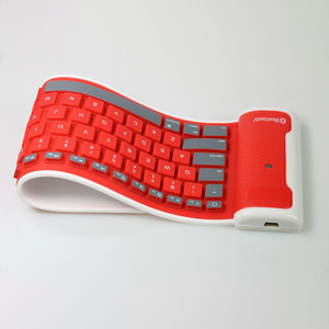 Xách tay siêu mỏng <span class=keywords><strong>Silicone</strong></span> có thể gập lại uốn cong Bàn phím không dây curvilinear mềm PVC không thấm nước máy tính xách tay bàn im lặng bàn phím - Product Image 5