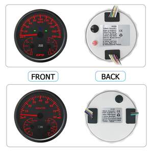 Нержавеющая сталь белого цвета, 110 мм, для автоизмерителя, 0-200 миль/ч, GPS, спидометр, 8000 об/мин, Тахометр и измеритель уровня топлива/масла - Product Image 2