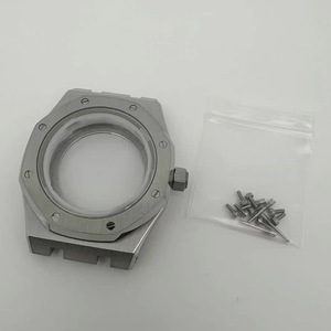 Accessoires de montre, boîtier de montre en acier massif modifié, 41 mm, verre saphir, compatible avec les mouvements NH35 NH36 - Product Image 2