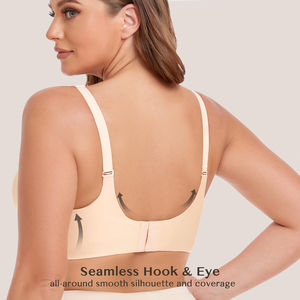 Dikişsiz Push-up Sütyen Balensiz Büyük Beden Sütyen Büyük Göğüslü Kadınlar İçin Seksi Resimli Sütyen Büyük Beden Dikişsiz Sütyen - Product Image 4