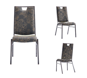 Silla de Metal de gama alta duradera estilo elegante para restaurante Hotel conferencia portátil apilable - Product Image 1