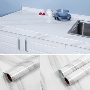 Papier peint mural auto-adhésif imperméable à l'eau Papier peint résistant aux hautes températures Papier peint blanc Autocollant décoratif <span class=keywords><strong>pour</strong></span> la maison Film protecteur - Product Image 3