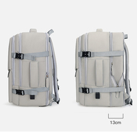 Sac à dos pour ordinateur portable grande capacité, pour les déplacements professionnels, extensible, multi-poches, imperméable, pour les voyages courts