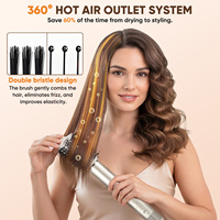 Sèche-cheveux professionnel à haute vitesse 110000 tr/min avec ions négatifs, brosse multi-styler 8 en 1, brosse à air chaud, sèche-cheveux, boucleur