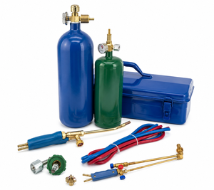 Kit de chalumeau de soudage et de découpe à oxygène portable AC 2L 4L avec tuyau et régulateur pour l'installation et la réparation de systèmes CVC et de climatisation - Product Image 2