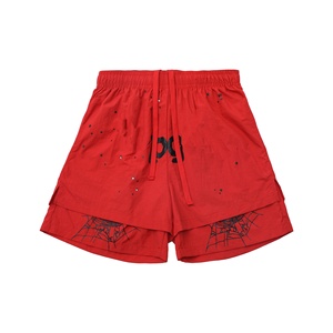 Pantalones Cortos Sp555 de Doble Capa con Capucha de Malla de Alta Calidad 240gsm 1.1, Estampado de Telaraña, para Hombre y Mujer 2026 - Product Image 3