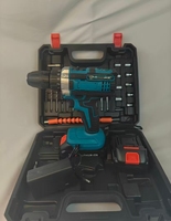 Mini perceuse à percussion 20V, moteur à balais, batterie 2.0Ah, 50 réglages de couple, légère, compacte, qualité industrielle, pour la maison, le bricolage, le mobilier, OEM