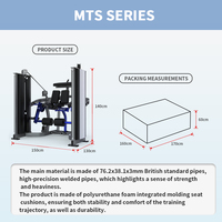 Machine de musculation professionnelle personnalisée série MTS pour soulevé de genoux, à charge libre, certifiée CE, vente en gros pour salle de sport et musculation